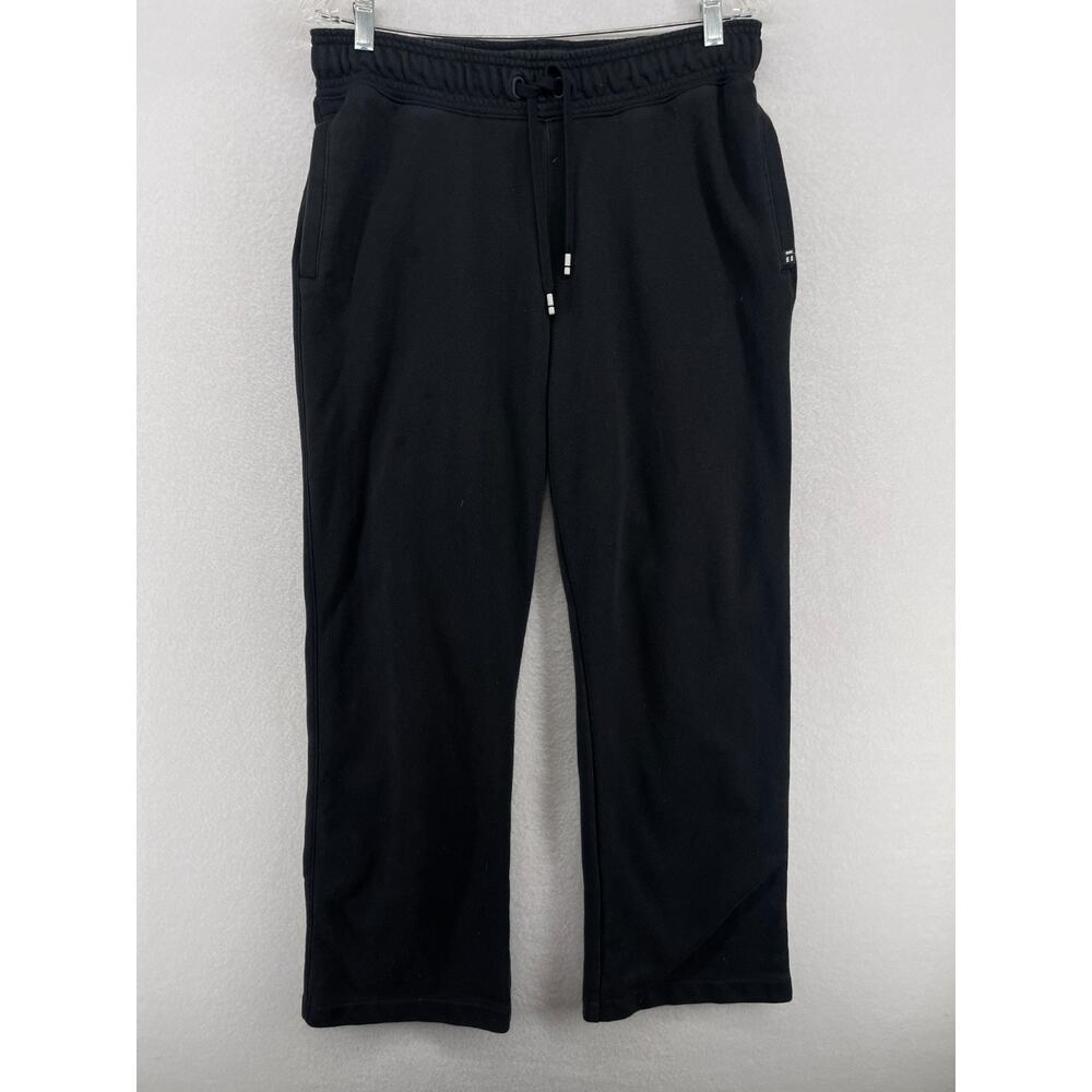 TOMMY JOHN Pants Mens M French Terry Sweatpants Drawstring Cotton Blend Black